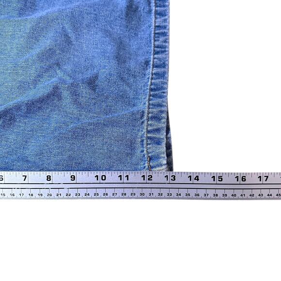 Vintage Polo Jeans Ralph Lauren Carpenter Shorts Men’s 38 Blue Denim Y2K Jorts - Picture 9 of 9